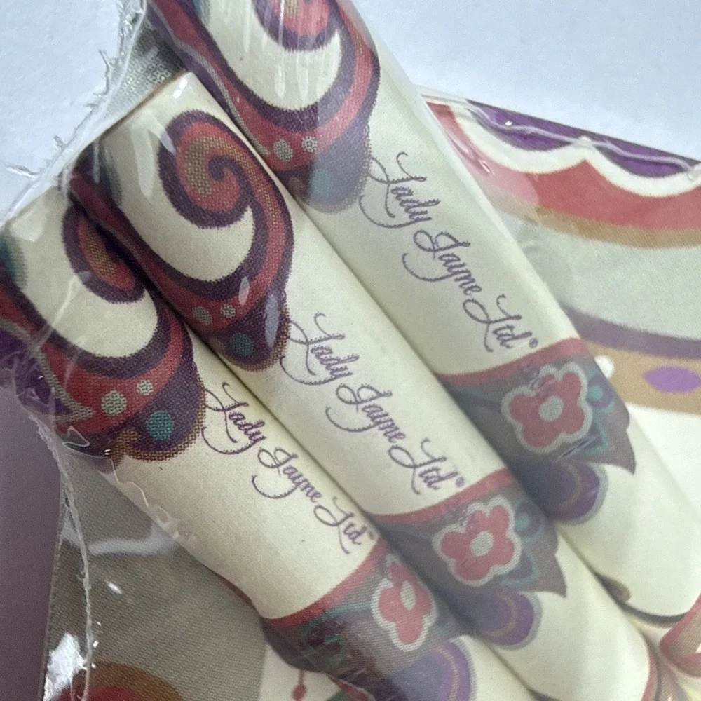 Lady Jayne Ltd Vintage Notepad Pencils Set Paisley Scroll 2005 Sealed NEW